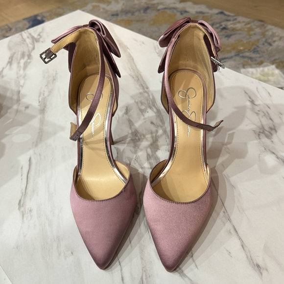 Jessica Simpson Pink Bow Heels - Picture 5 of 6